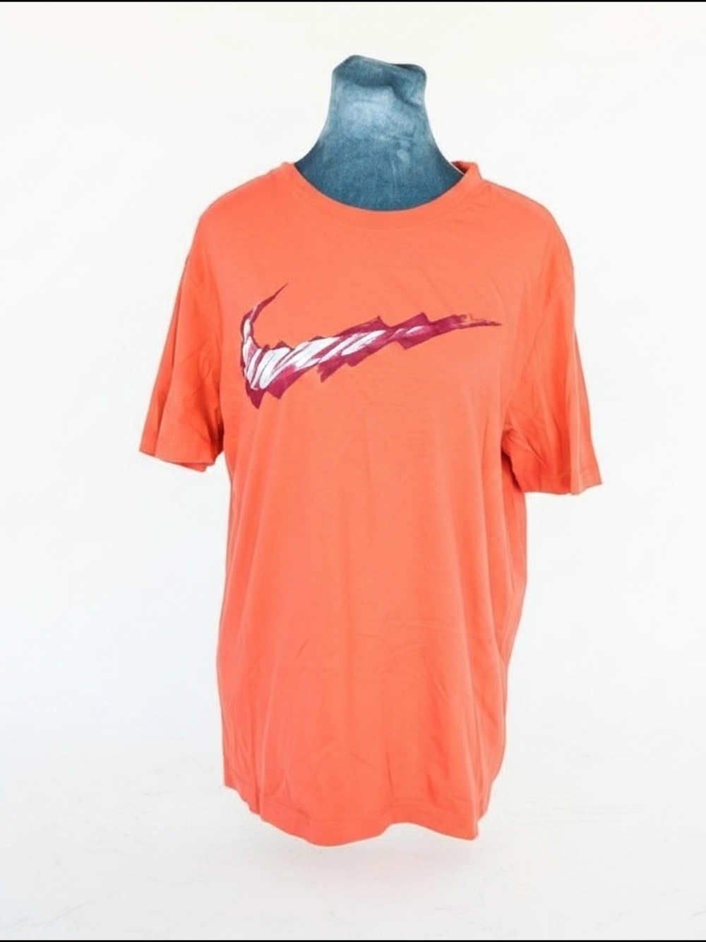 Nike The Nike Tee Women's M Mauve Cotton Knit Crew Neck Graphic Logo T-Shirt